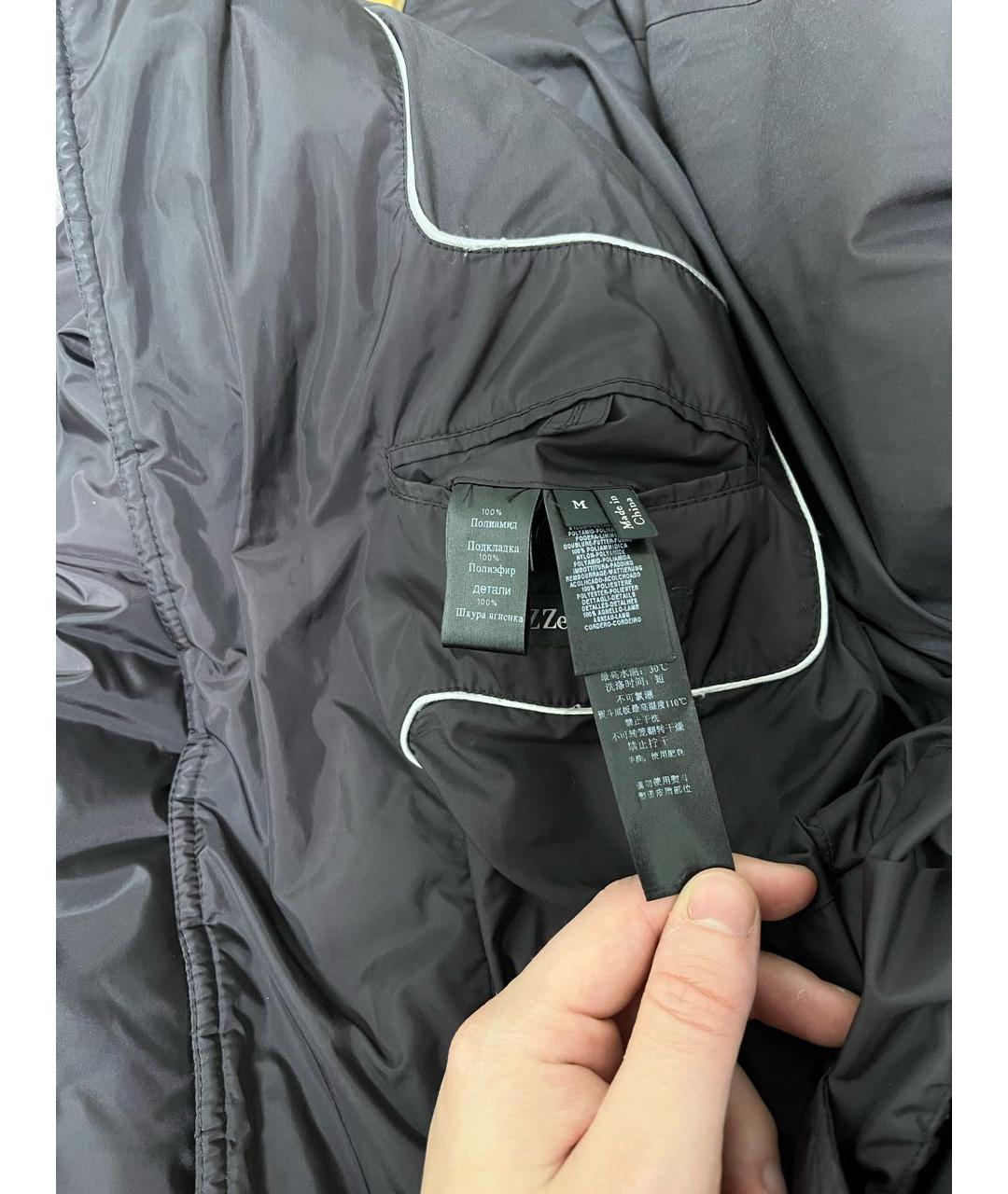 ZZEGNA Коричневая полиамидовая куртка, фото 6