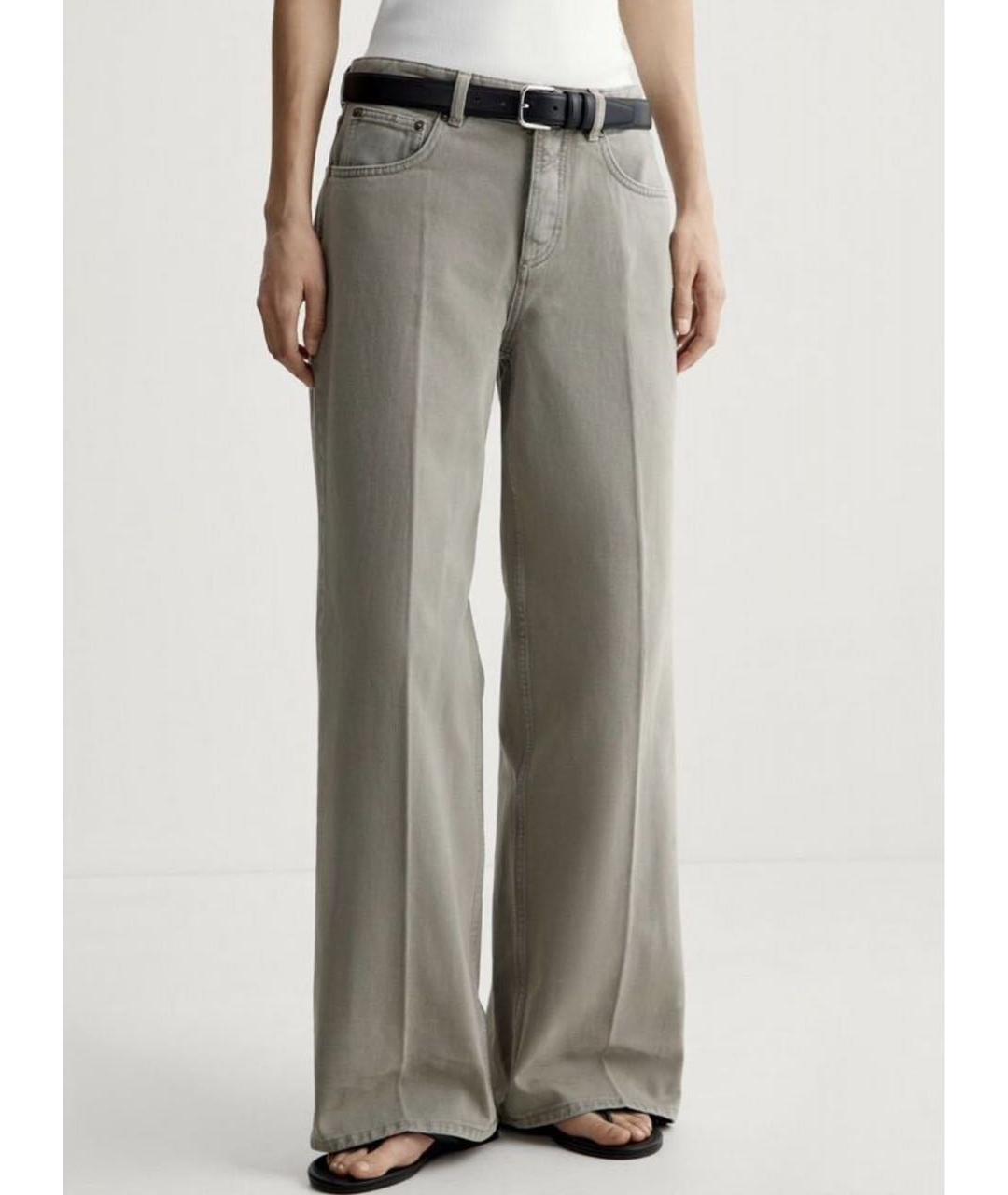 12 STOREEZ Серые хлопковые прямые джинсы, фото 6