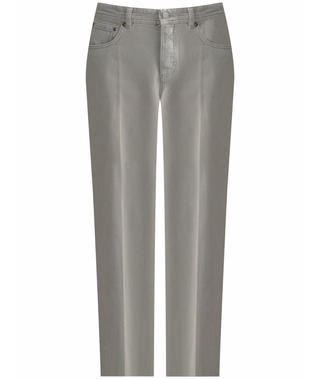 12 STOREEZ Серые хлопковые прямые джинсы, фото 7