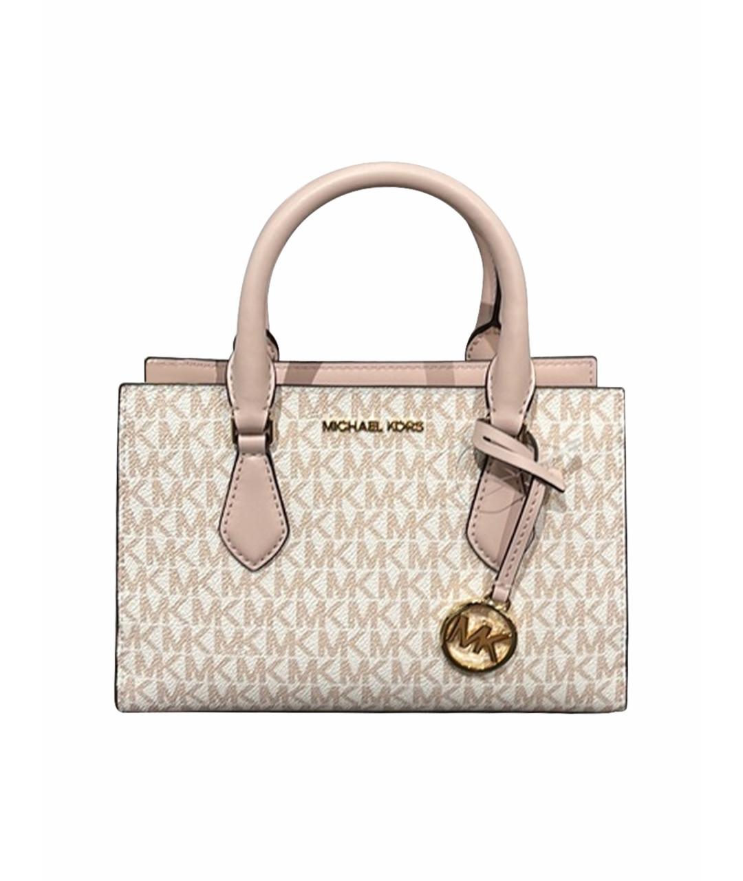 MICHAEL KORS Бежевая сумка с короткими ручками из искусственной кожи, фото 1