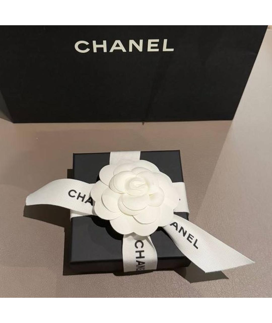 CHANEL Серебряная металлическая булавка / брошь, фото 4