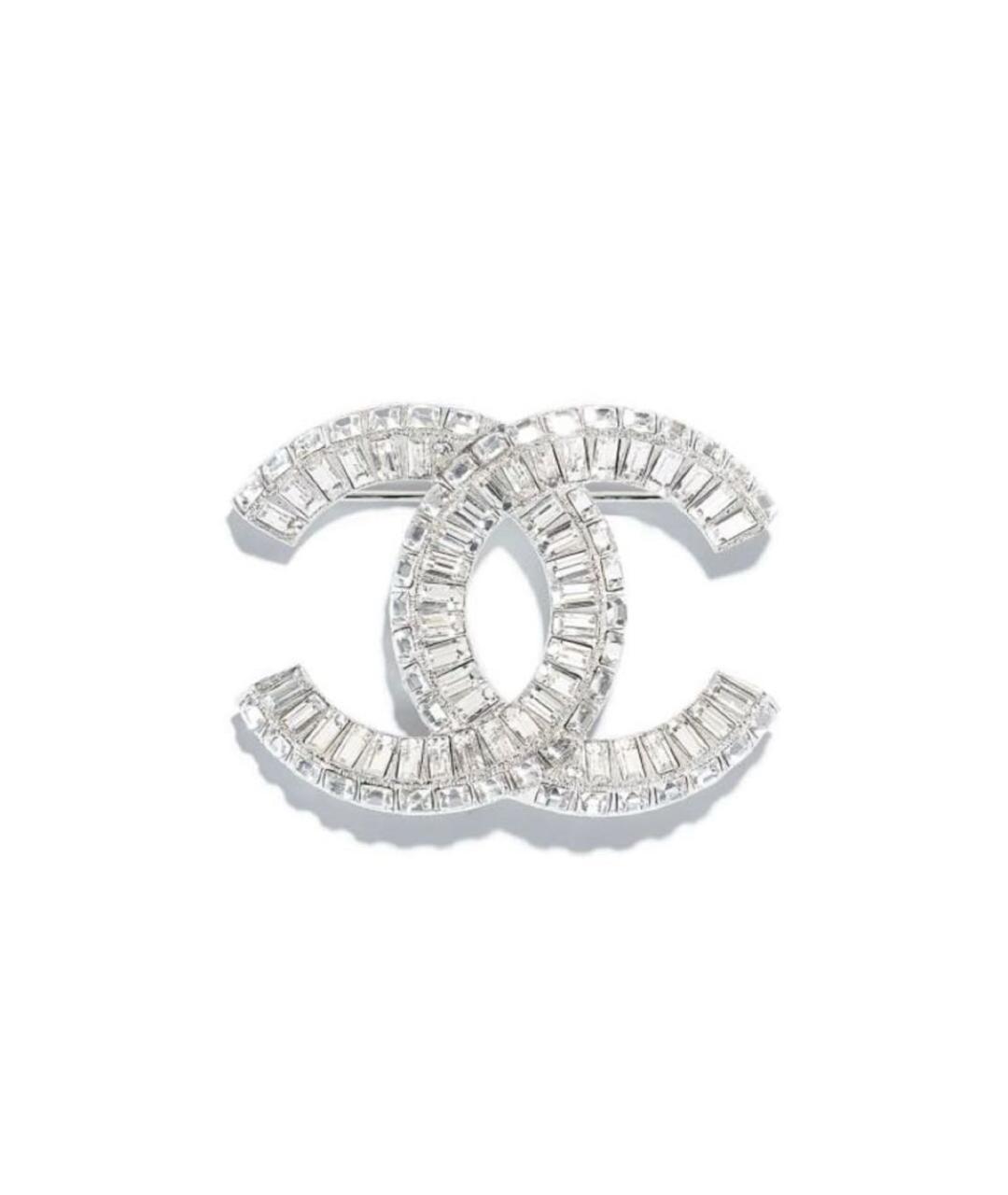 CHANEL Серебряная металлическая булавка / брошь, фото 1