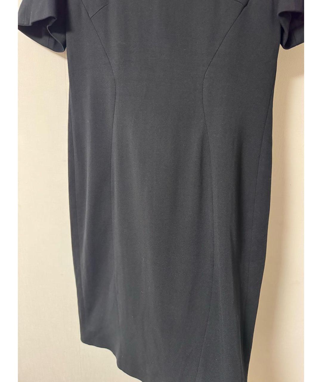 JIL SANDER Черное вискозное повседневное платье, фото 5