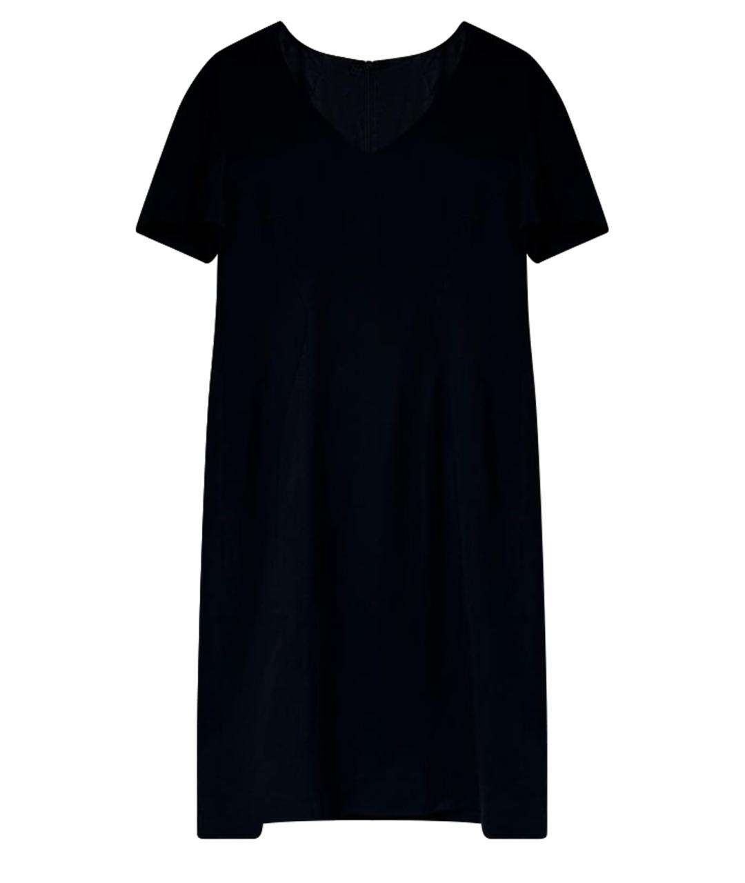 JIL SANDER Черное вискозное повседневное платье, фото 1