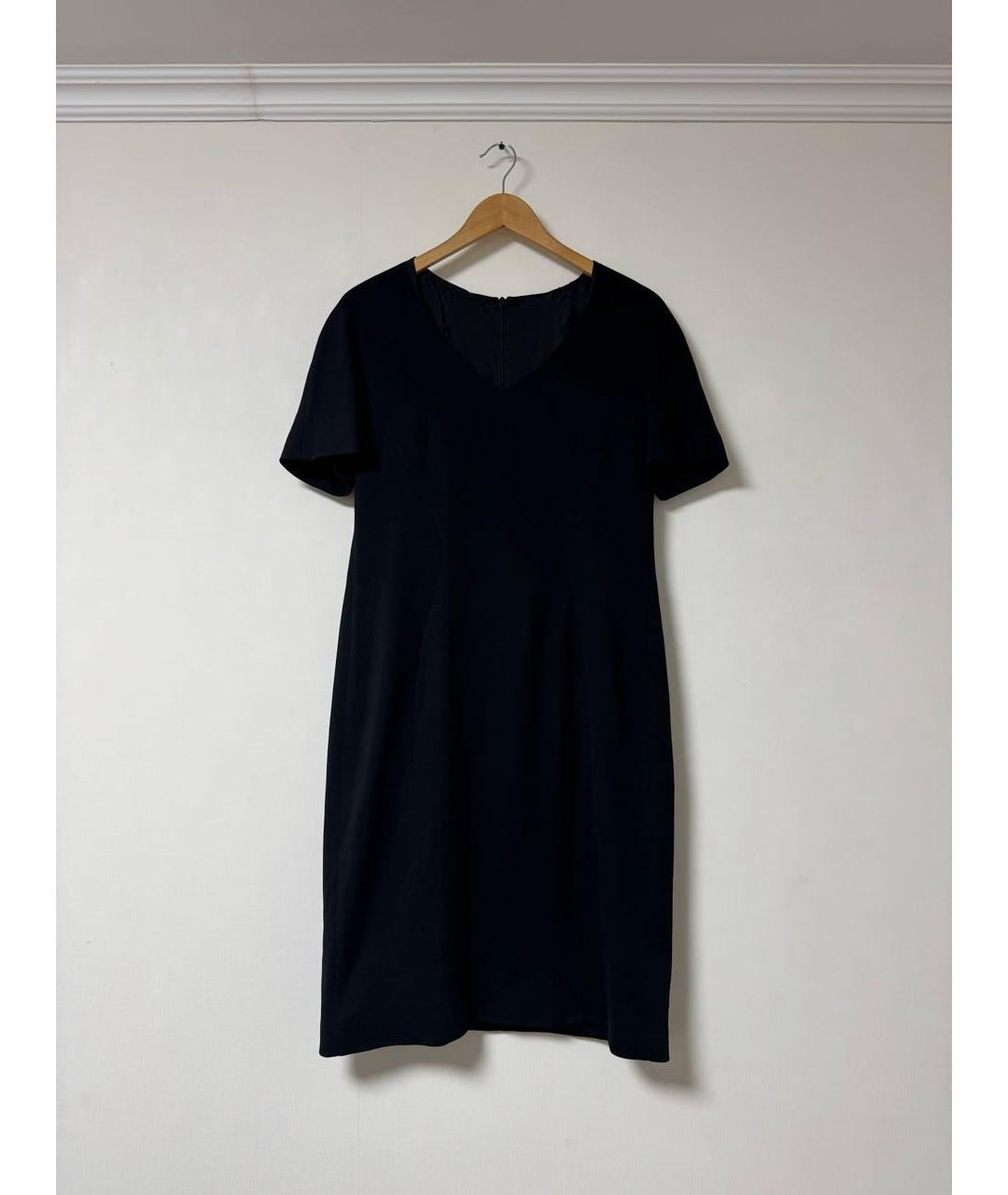 JIL SANDER Черное вискозное повседневное платье, фото 8