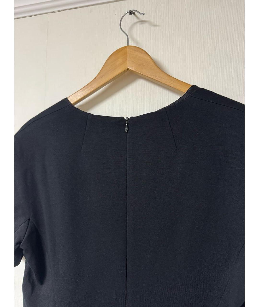 JIL SANDER Черное вискозное повседневное платье, фото 6