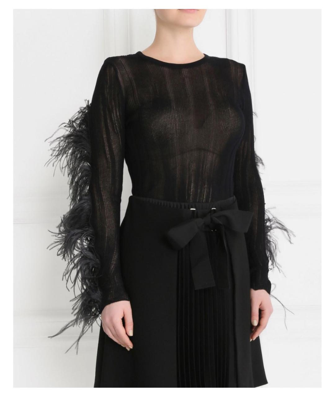 PHILOSOPHY DI LORENZO SERAFINI Черный хлопковый джемпер / свитер, фото 6