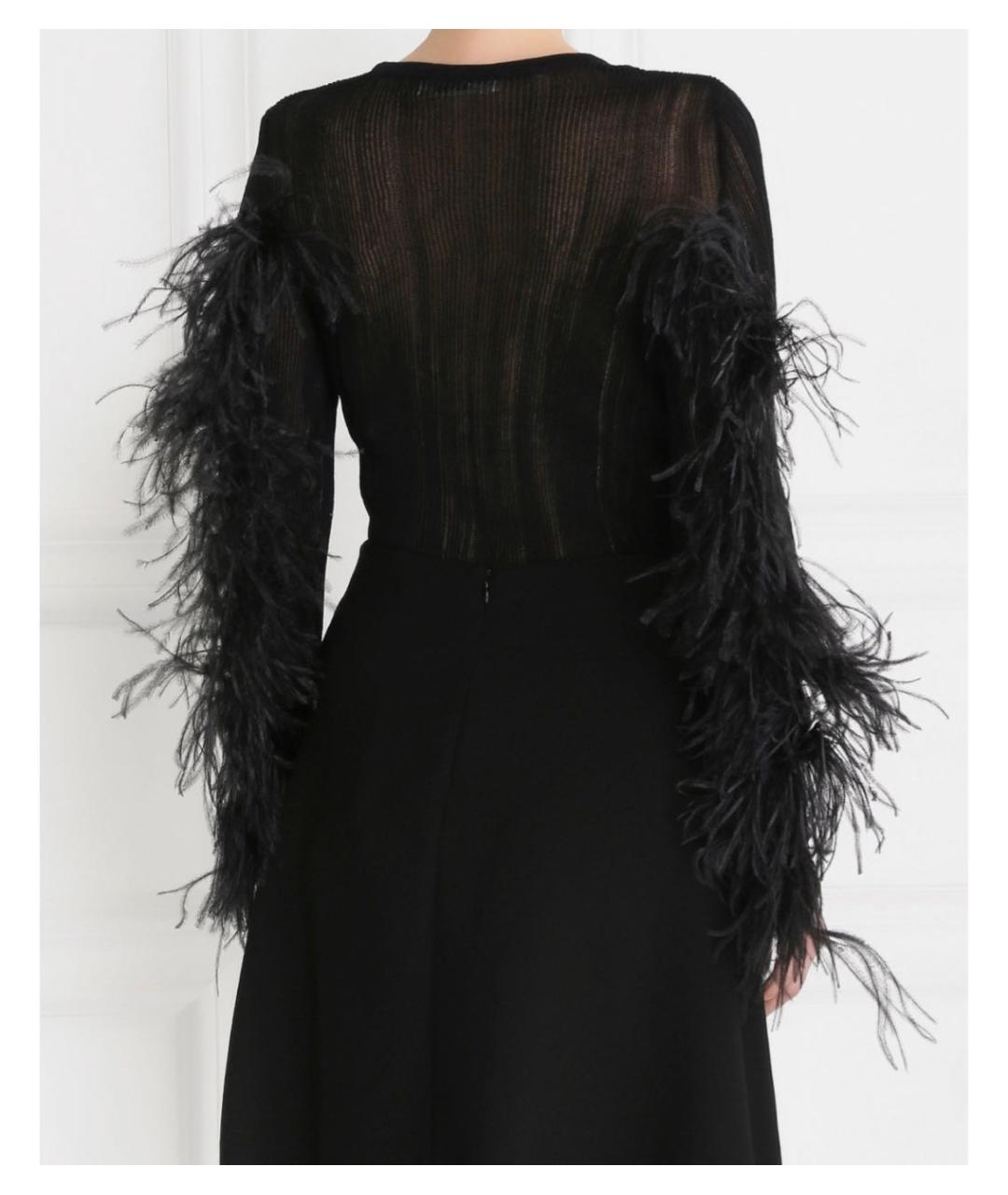 PHILOSOPHY DI LORENZO SERAFINI Черный хлопковый джемпер / свитер, фото 5