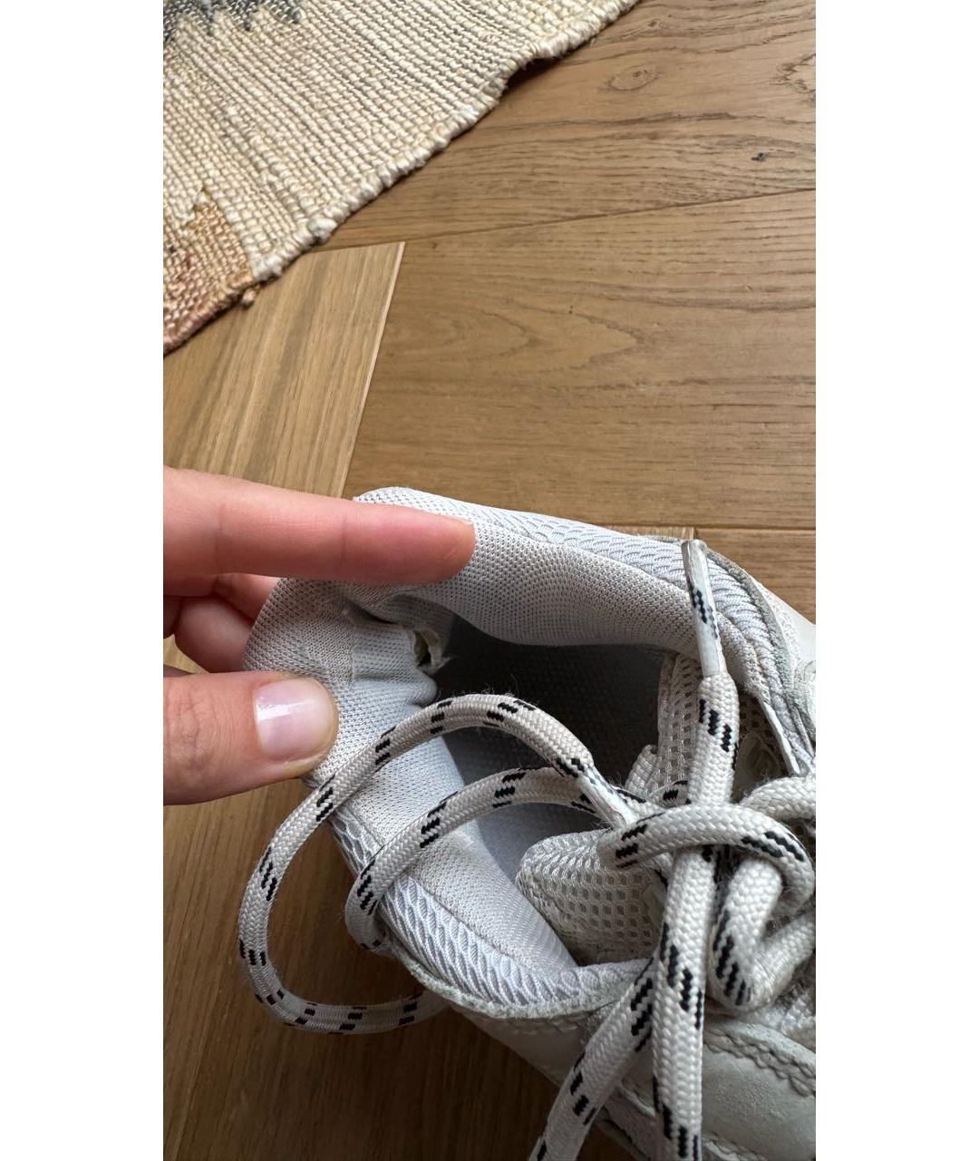 BALENCIAGA Бежевые текстильные кроссовки, фото 5
