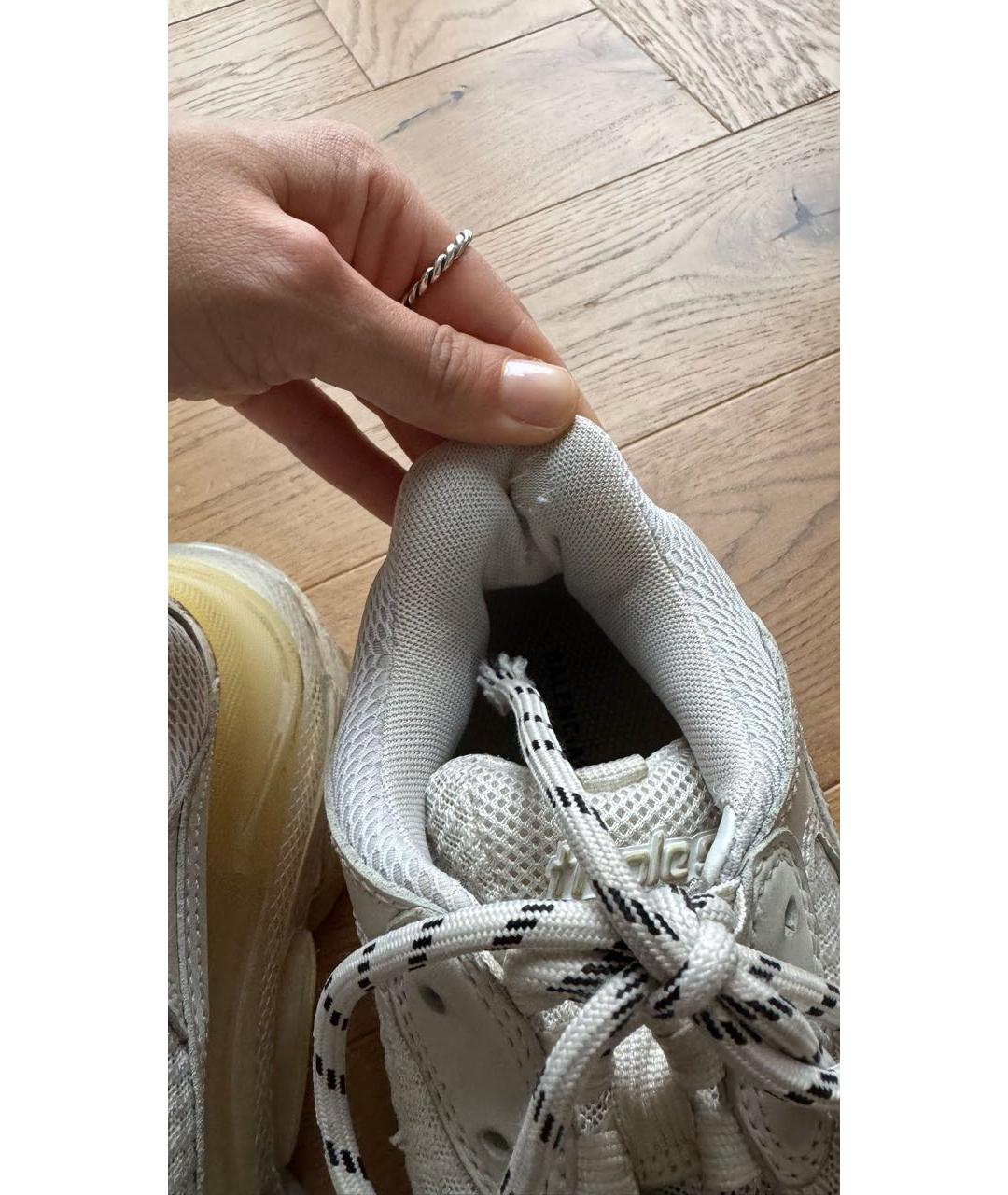 BALENCIAGA Бежевые текстильные кроссовки, фото 6