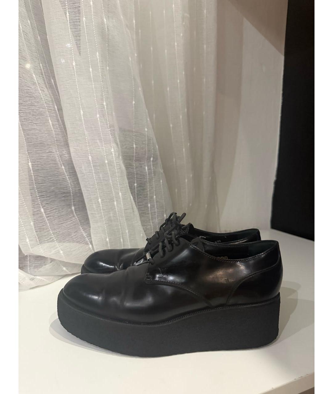 LOUIS VUITTON Черные брогги и оксфорды из лакированной кожи, фото 5