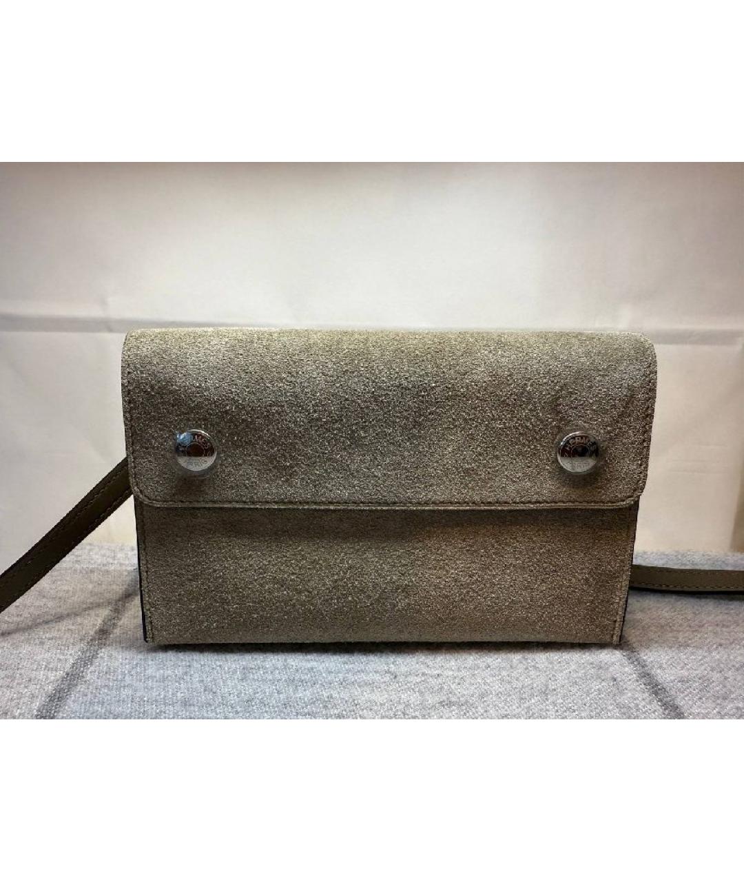 HERMES Коричневая кожаная сумка через плечо, фото 7