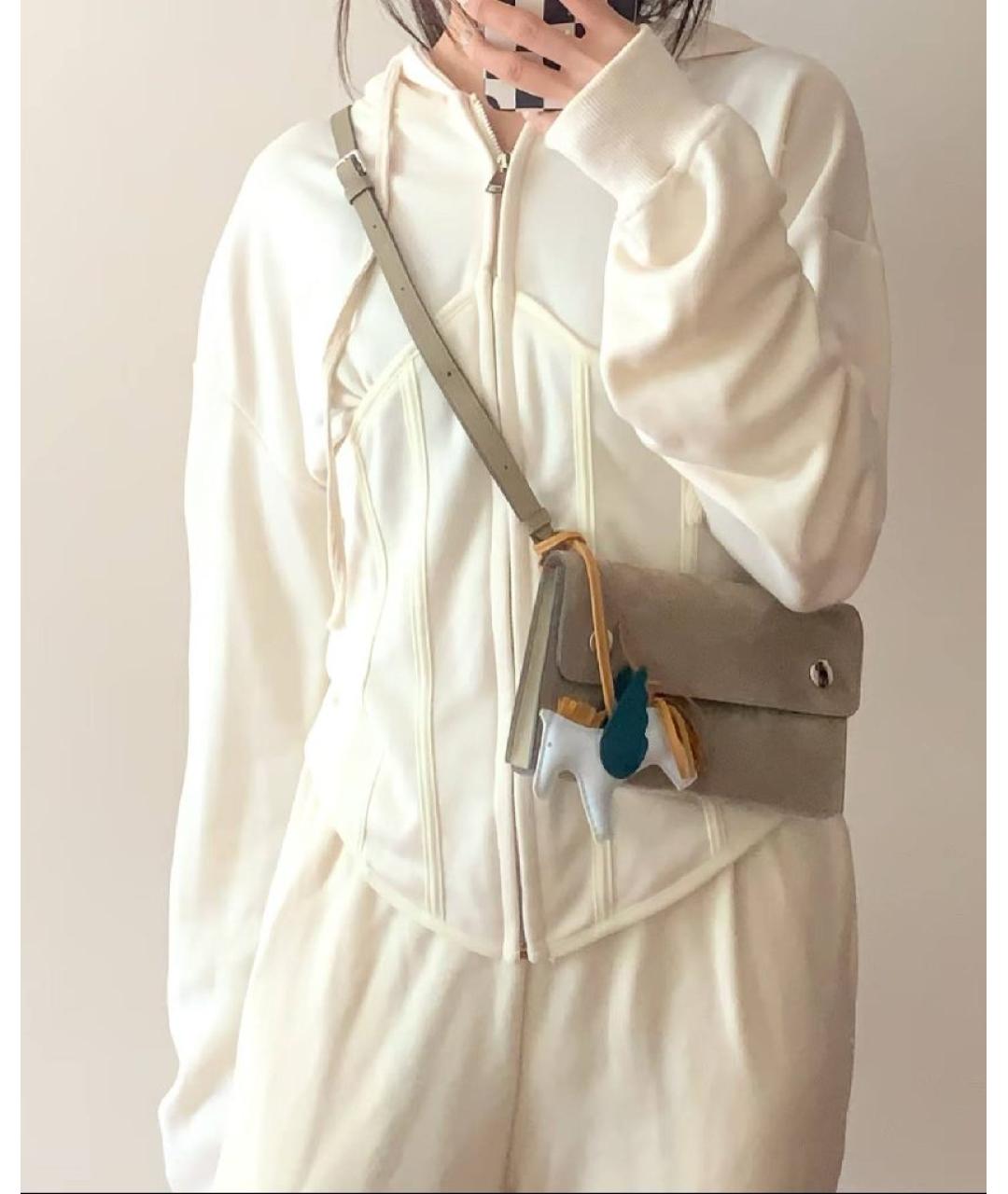 HERMES Коричневая кожаная сумка через плечо, фото 3