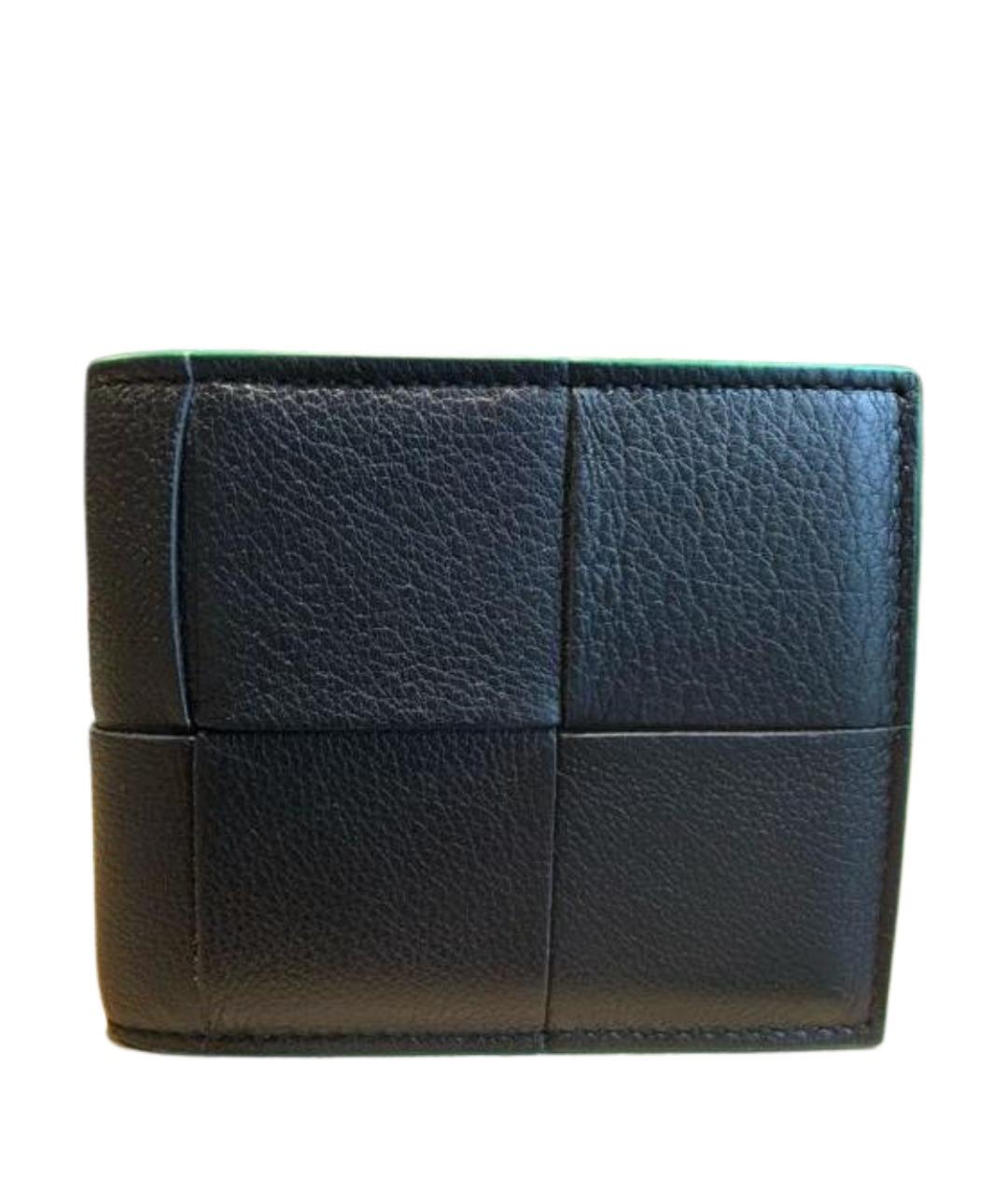 BOTTEGA VENETA Черный кожаный кошелек, фото 1