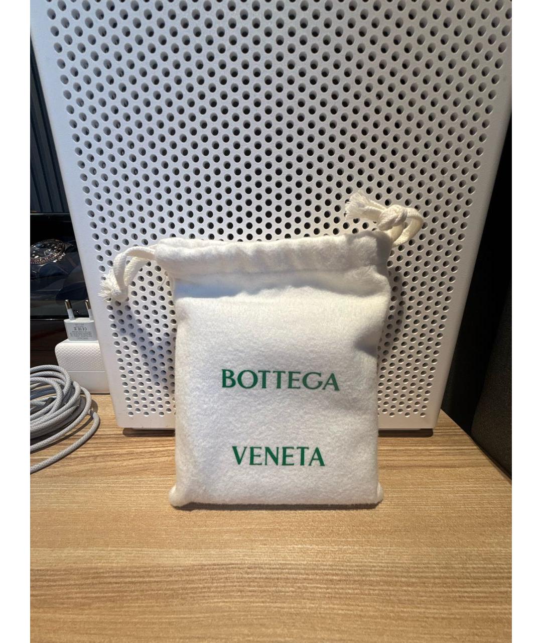 BOTTEGA VENETA Черный кожаный кошелек, фото 4