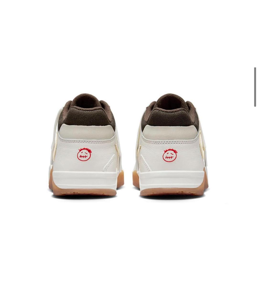 CACTUS JACK BY TRAVIS SCOTT Бежевые кожаные высокие кроссовки / кеды, фото 3