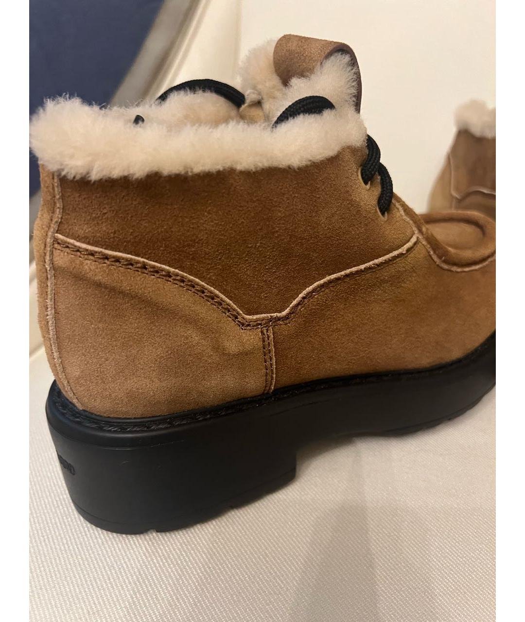 MIU MIU Коричневые замшевые ботинки, фото 5
