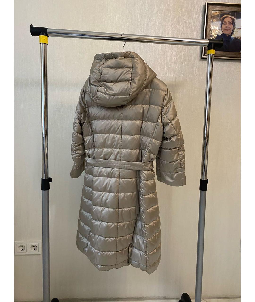 'S MAX MARA Бежевый полиамидовый пуховик, фото 2