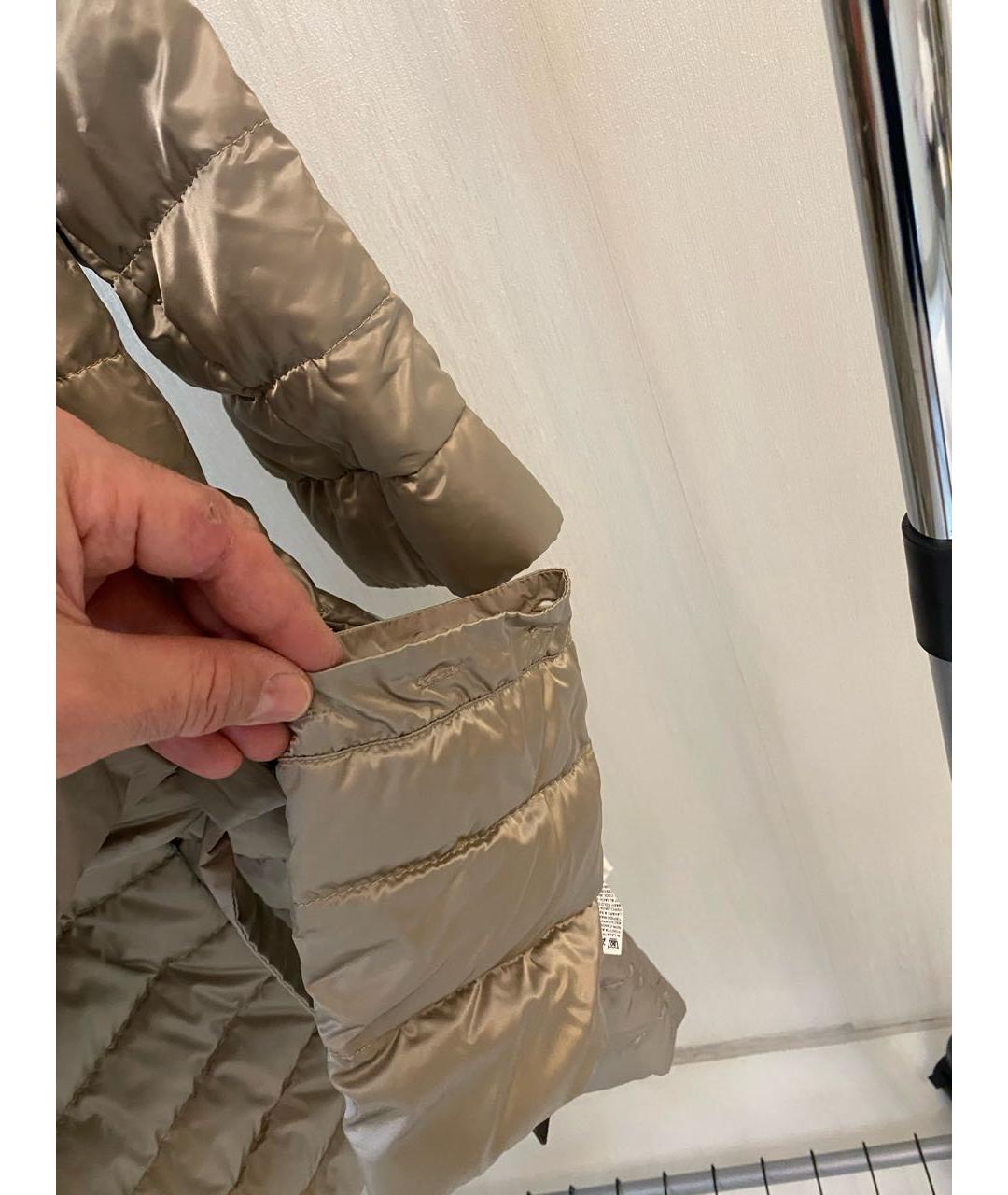 'S MAX MARA Бежевый полиамидовый пуховик, фото 6