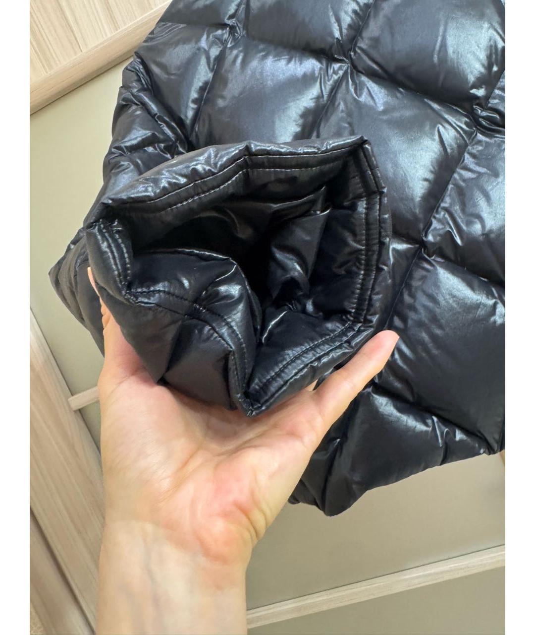 BALMAIN Черный полиамидовый пуховик, фото 4