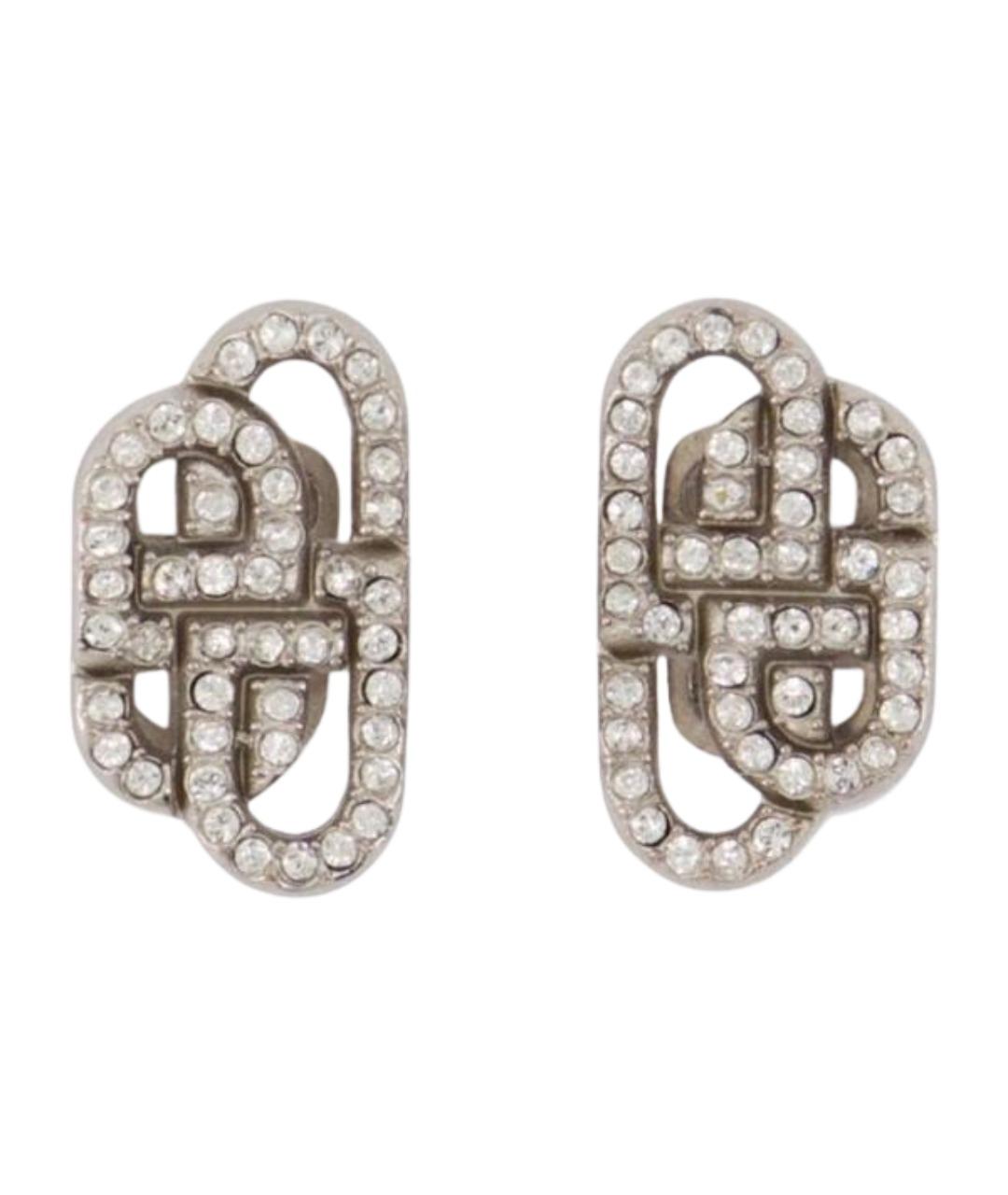 BALENCIAGA Серебряные латунные серьги, фото 1