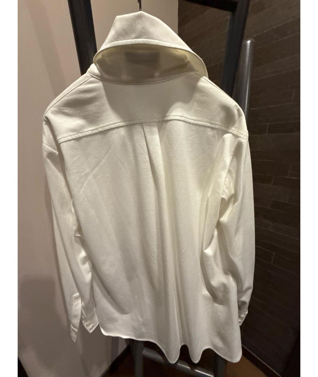 CHANEL Белая хлопковая блузы, фото 2