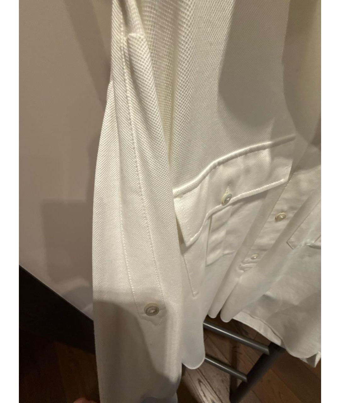 CHANEL Белая хлопковая блузы, фото 4