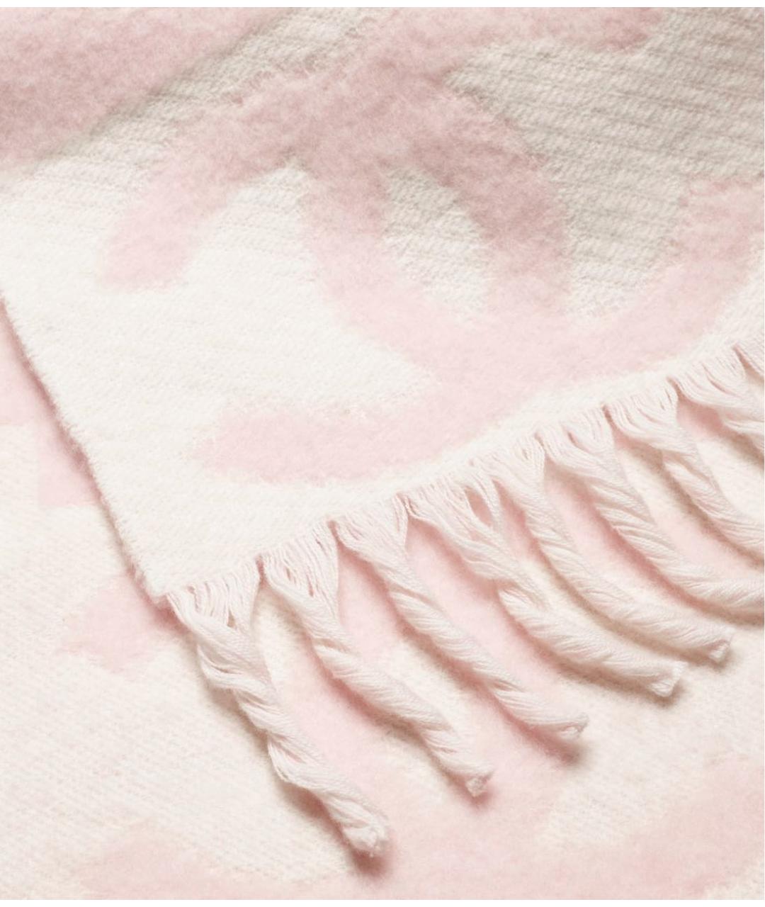 CHANEL Розовый кашемировый шарф, фото 2