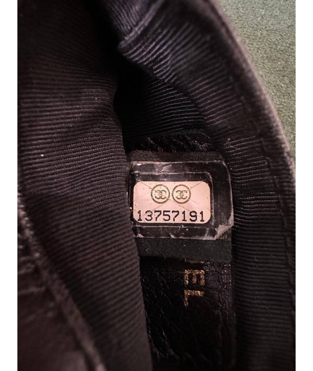 CHANEL Черная кожаная сумка через плечо, фото 6