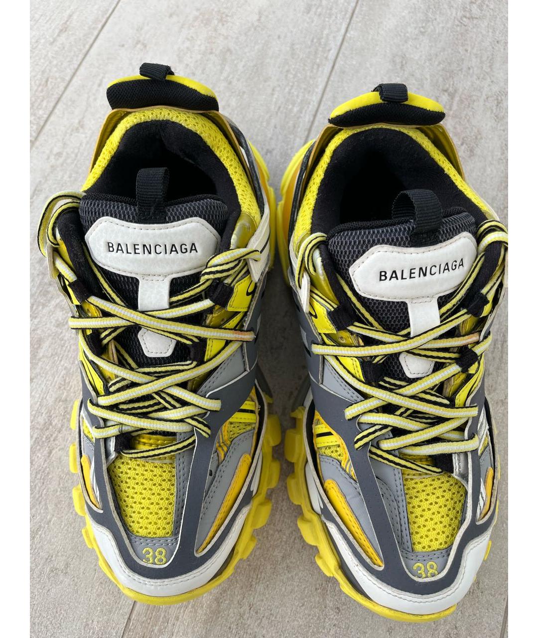 BALENCIAGA Желтые текстильные кроссовки, фото 3