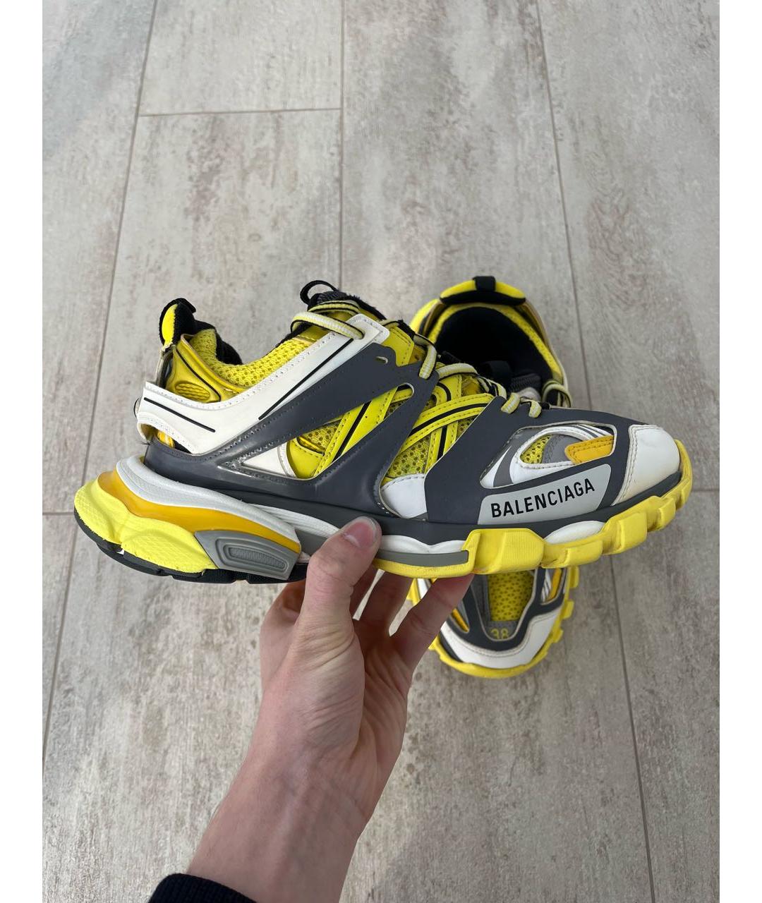 BALENCIAGA Желтые текстильные кроссовки, фото 9