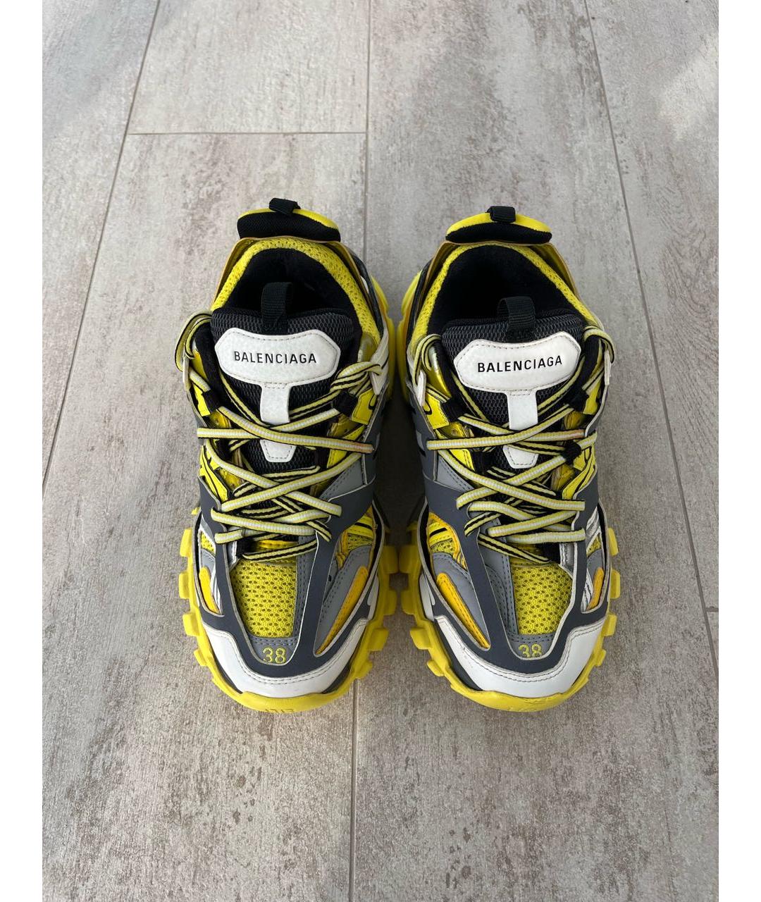 BALENCIAGA Желтые текстильные кроссовки, фото 2
