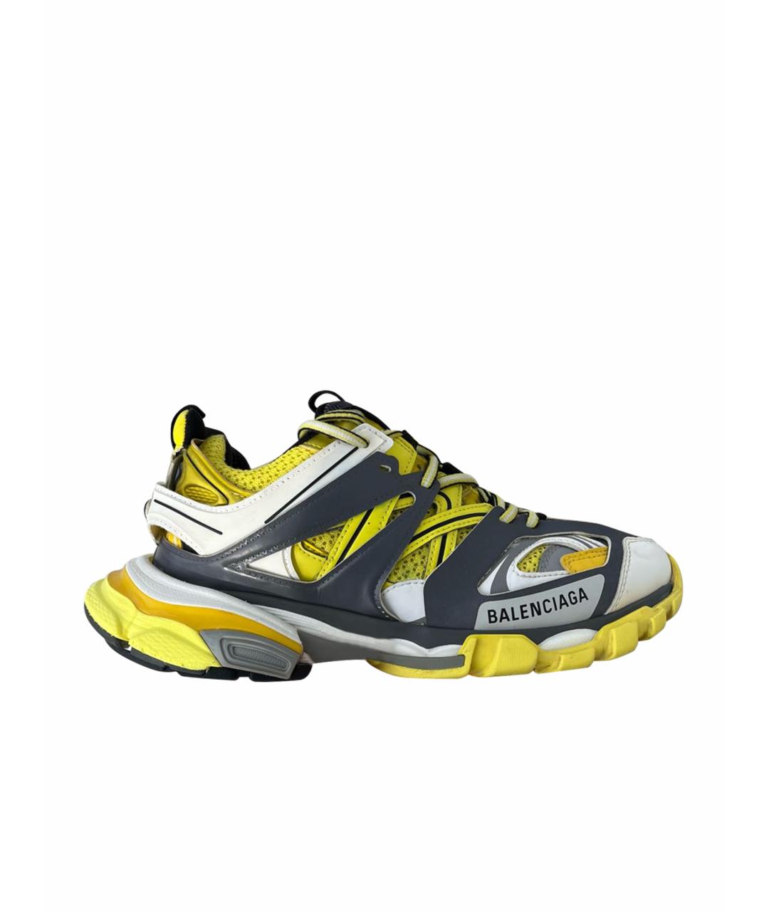 BALENCIAGA Желтые текстильные кроссовки, фото 1