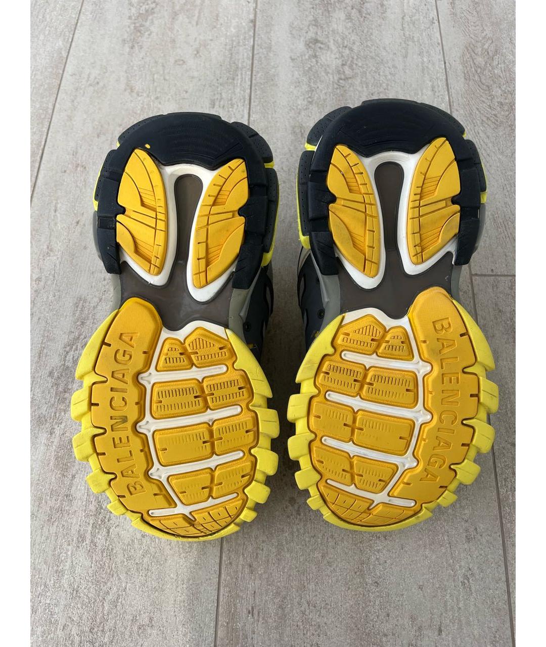 BALENCIAGA Желтые текстильные кроссовки, фото 5
