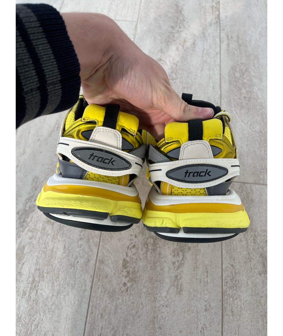 BALENCIAGA Желтые текстильные кроссовки, фото 4