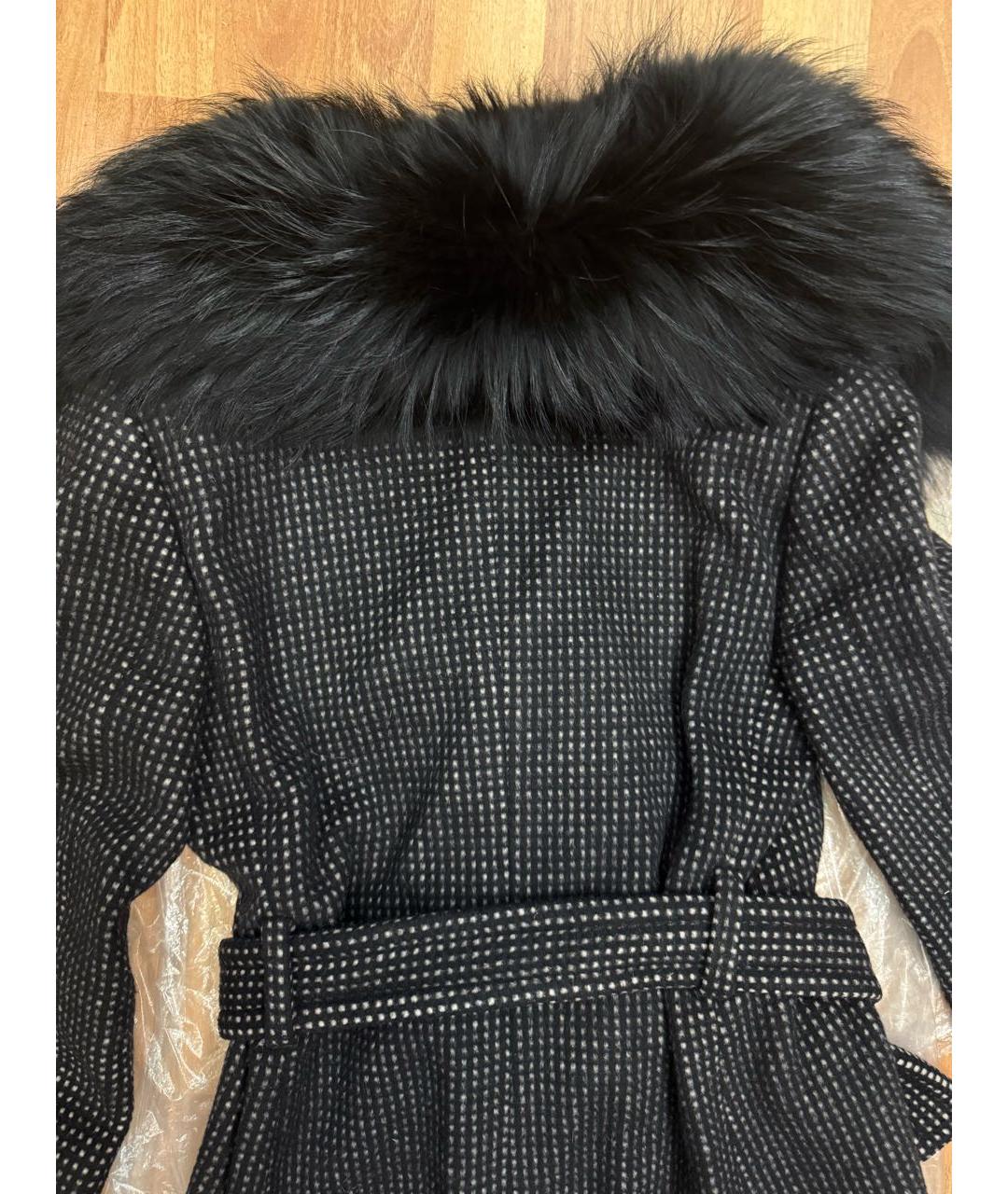 GUCCI Черное шерстяное пальто, фото 3