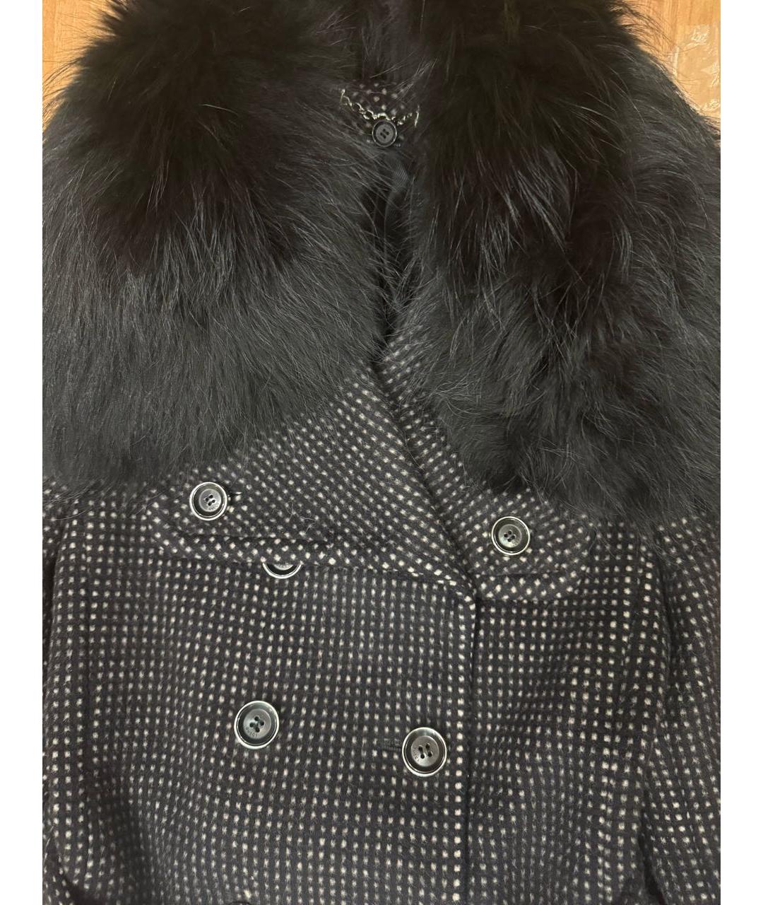GUCCI Черное шерстяное пальто, фото 4