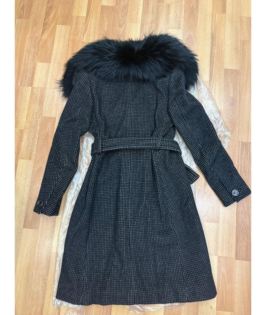 GUCCI Черное шерстяное пальто, фото 2