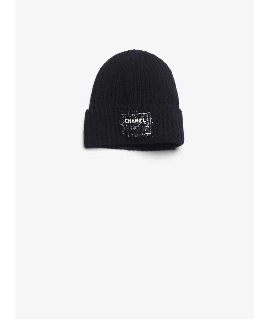 CHANEL Черная кашемировая шапка, фото 3