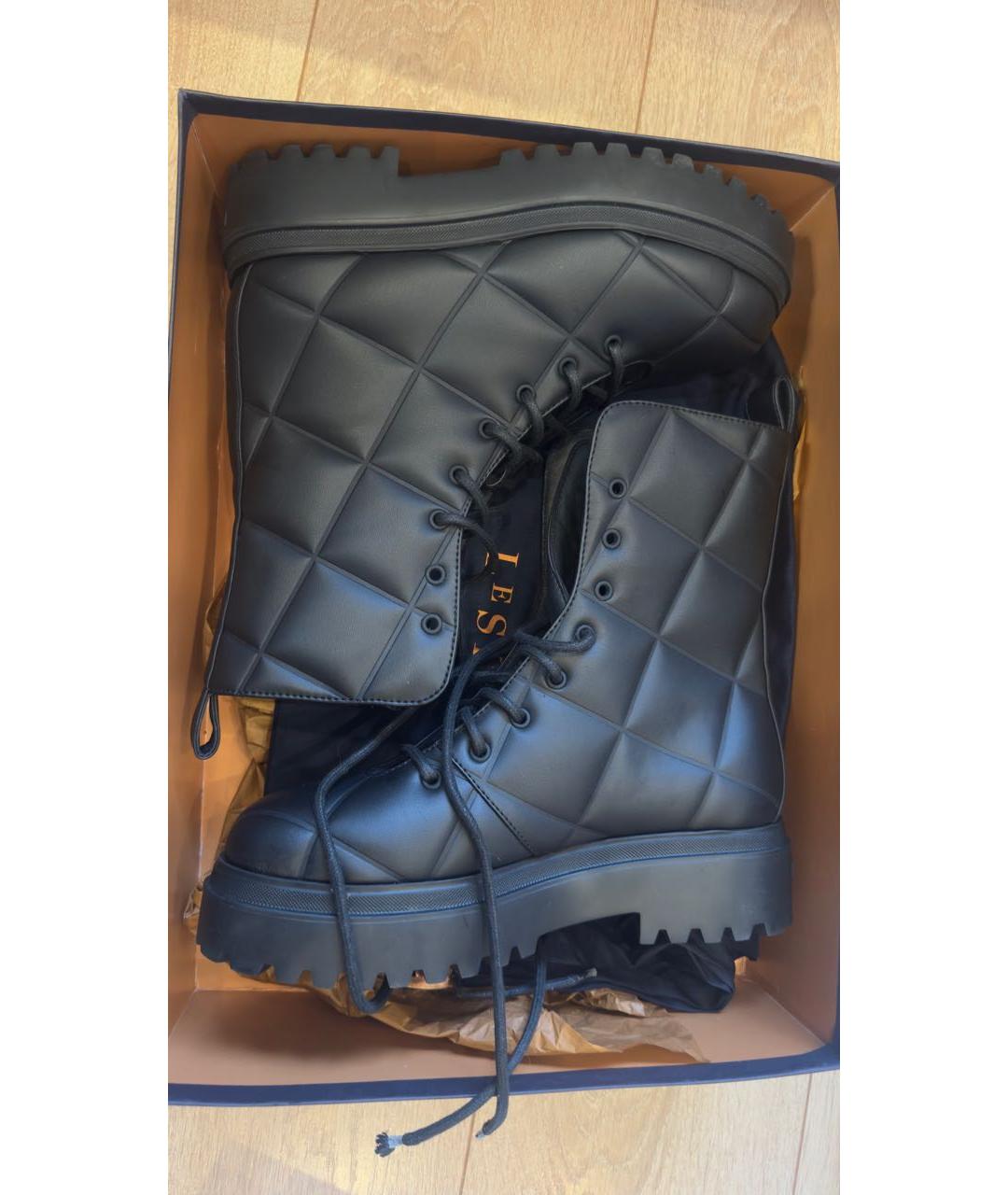 LE SILLA Черные ботинки из искусственной кожи, фото 9