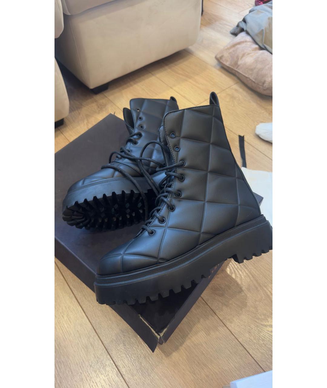 LE SILLA Черные ботинки из искусственной кожи, фото 7
