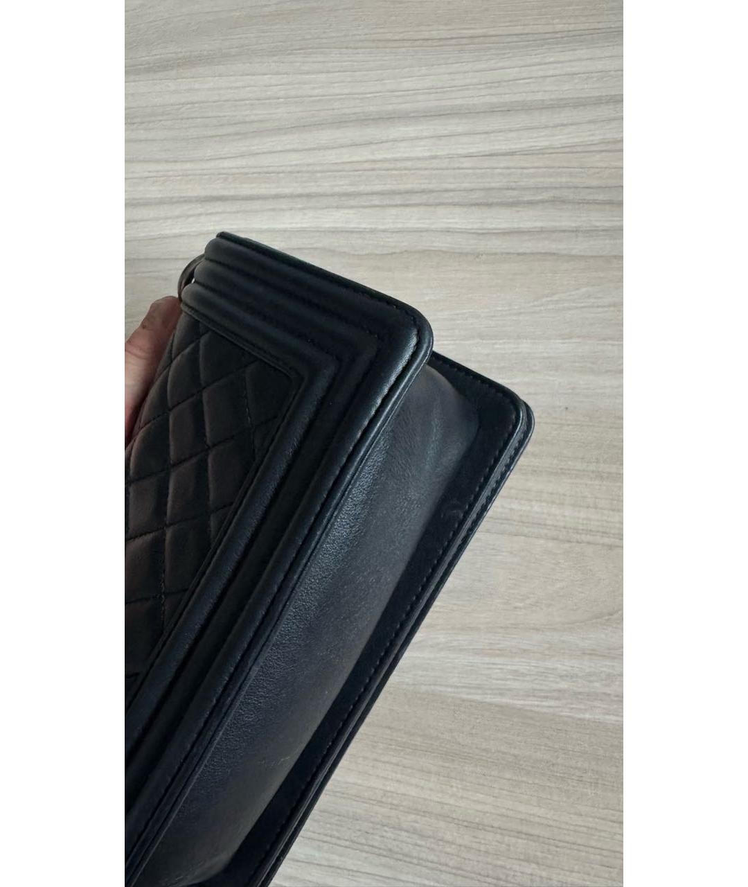 CHANEL Черная кожаная сумка через плечо, фото 5