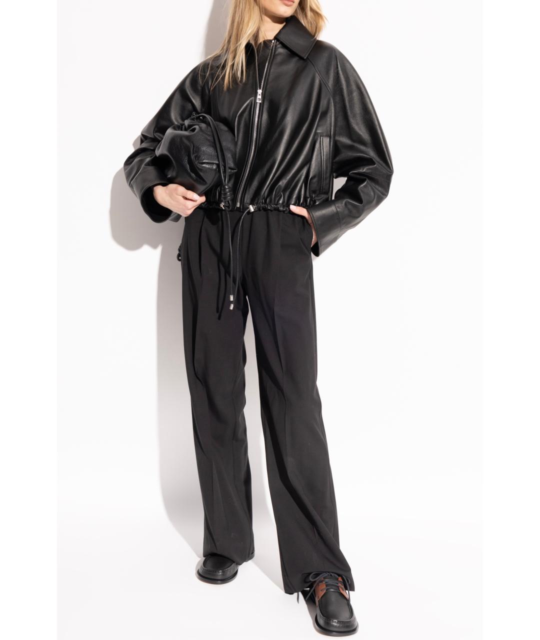 LOEWE Черные кожаные лоферы, фото 5