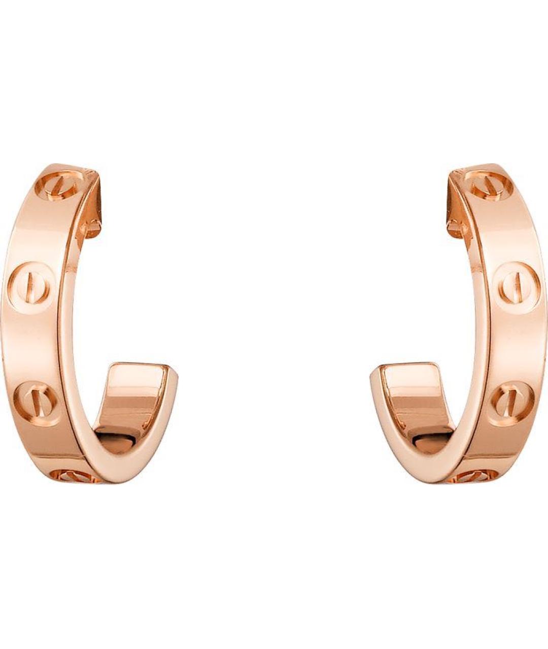 CARTIER Золотые серьги из розового золота, фото 1