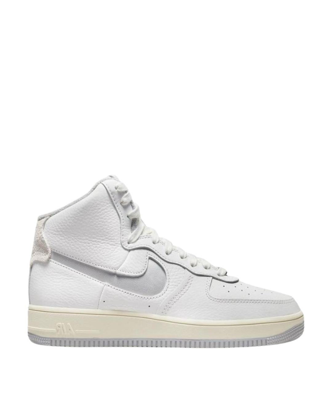 NIKE Белые кожаные кроссовки, фото 1