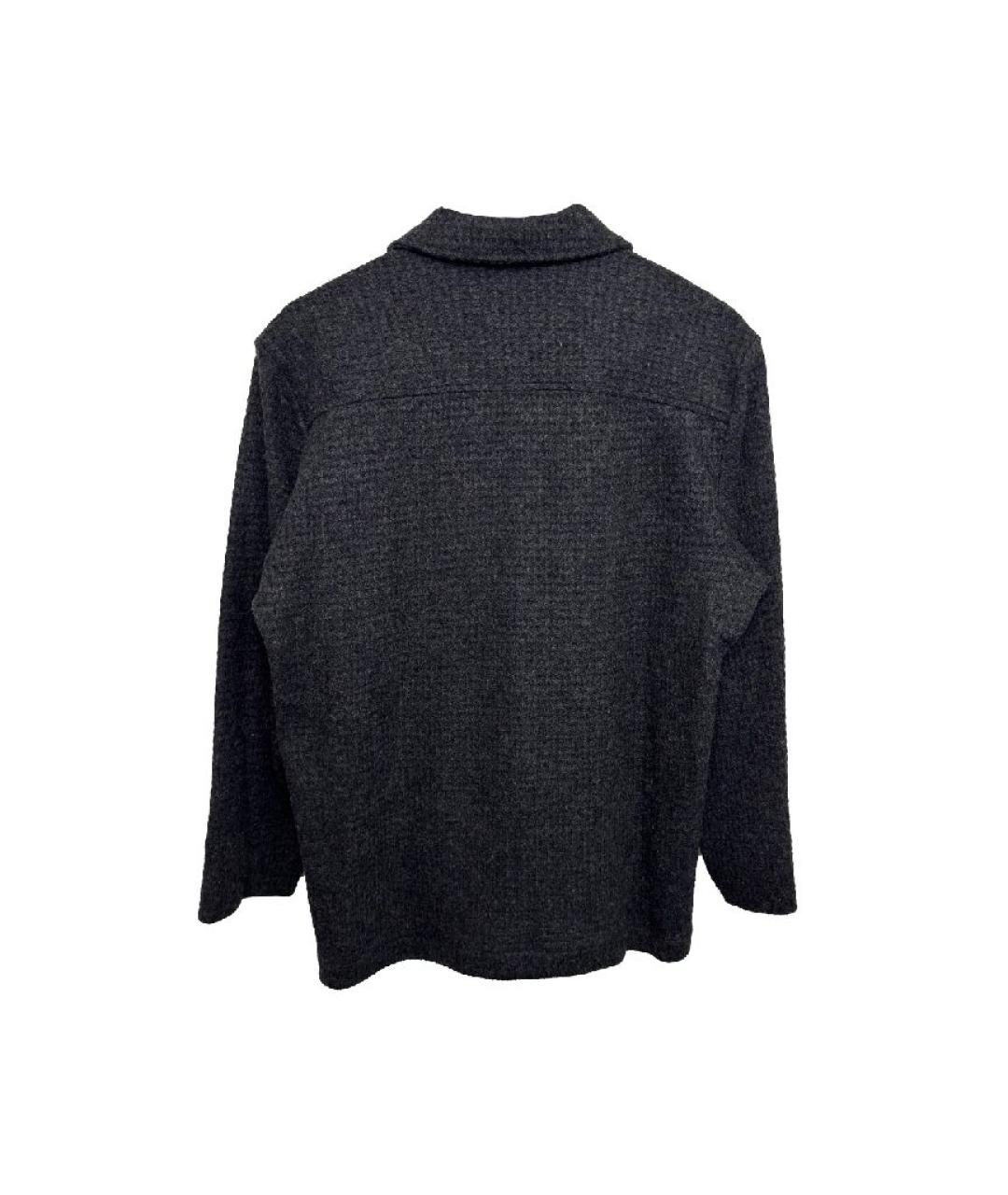 KITON Серая шерстяная кэжуал рубашка, фото 2