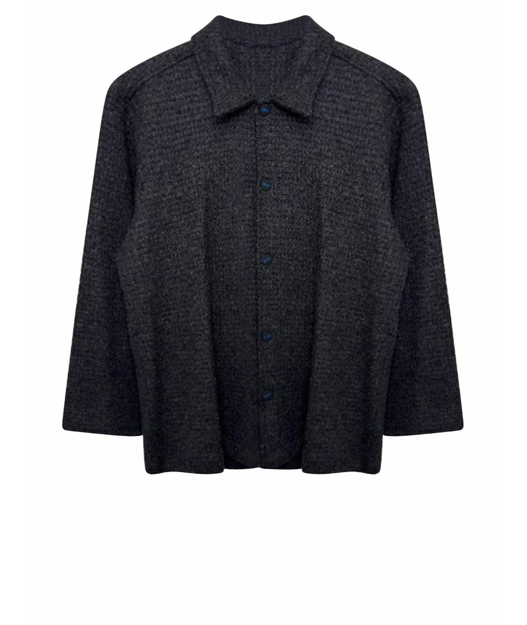 KITON Серая шерстяная кэжуал рубашка, фото 1