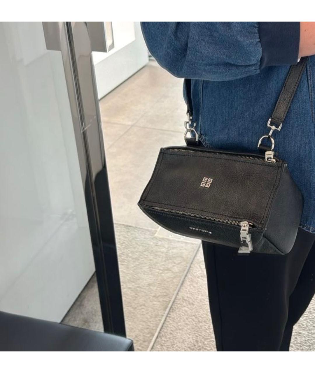 GIVENCHY Черная кожаная сумка через плечо, фото 8