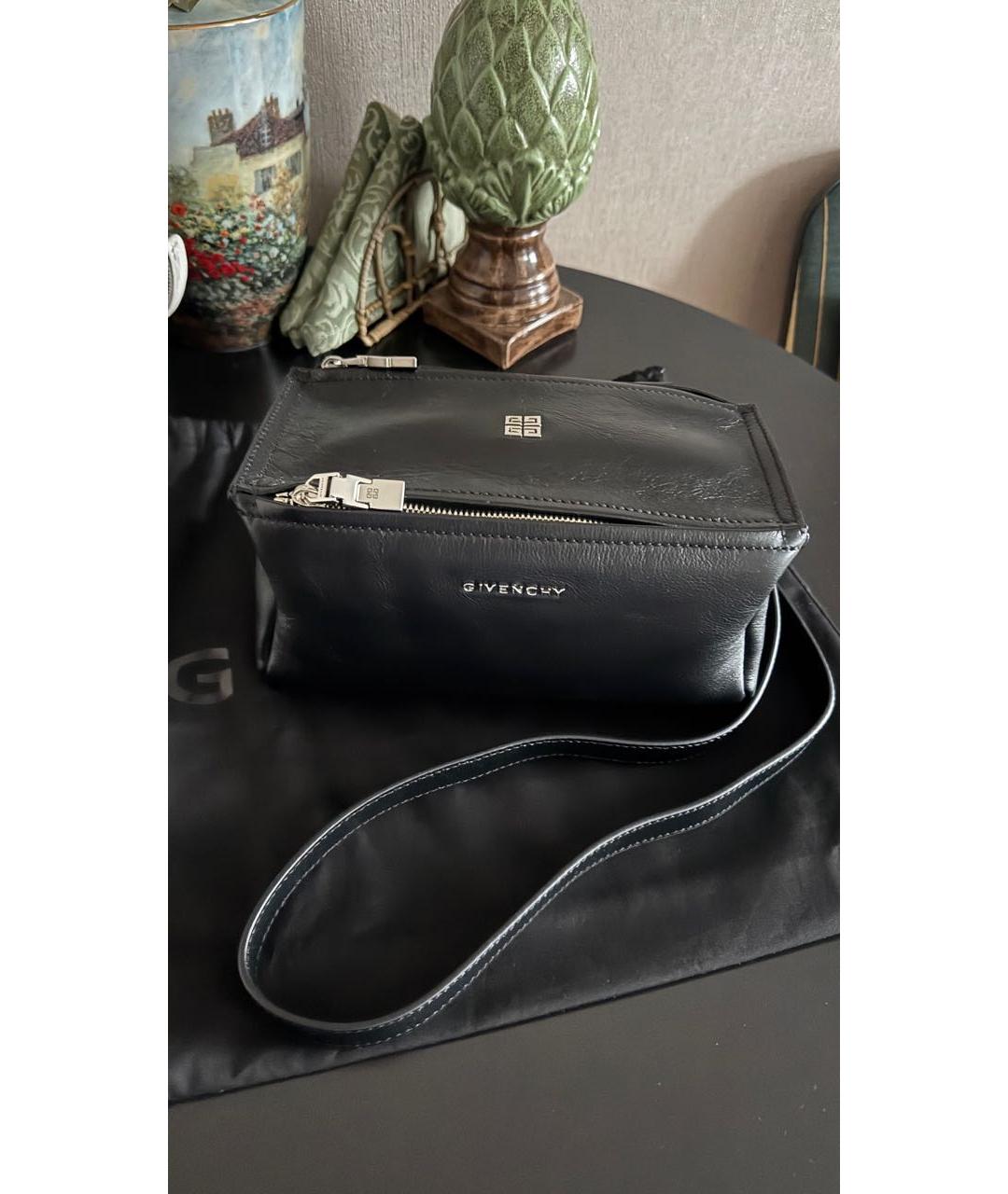 GIVENCHY Черная кожаная сумка через плечо, фото 9
