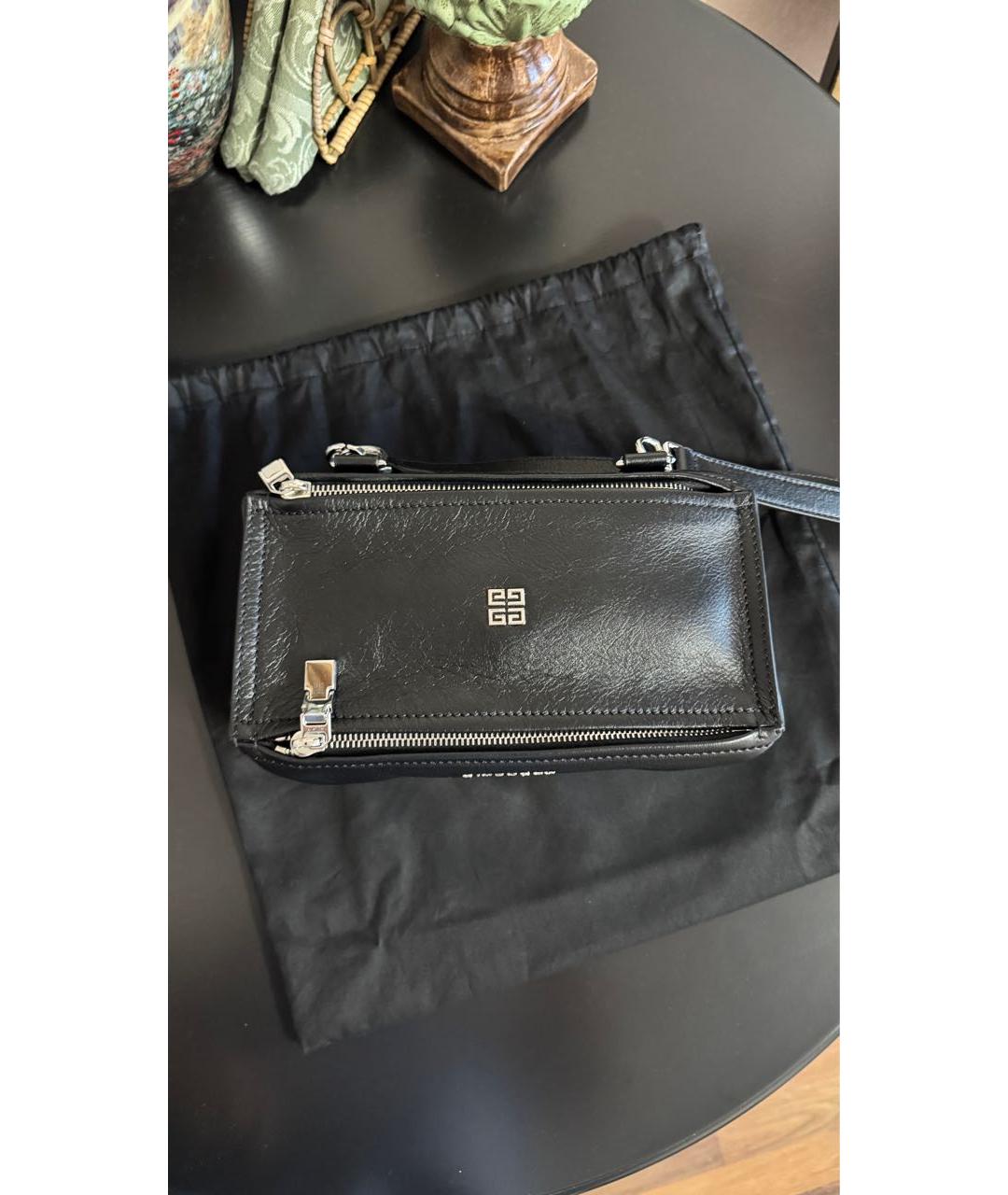 GIVENCHY Черная кожаная сумка через плечо, фото 3